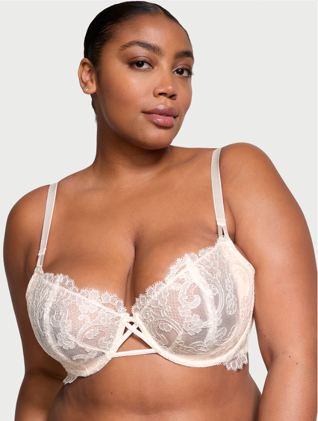 DUMMY - Brasier Victoria Secret Dream Angels balconette sin forro con bordado de flores salvajes Wicked 38DD